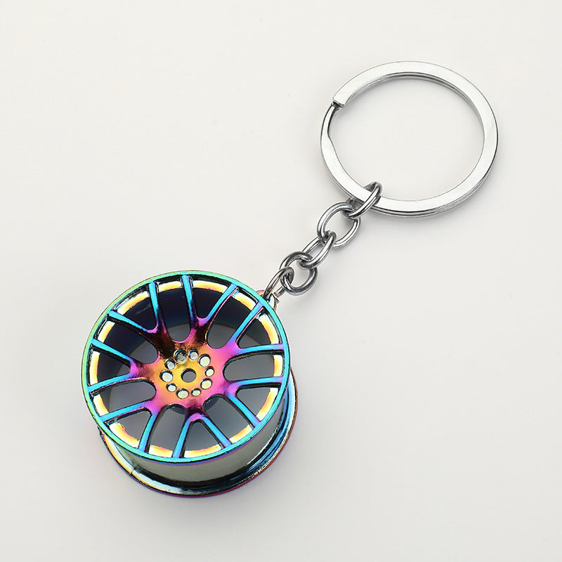 Wholesale Car Modification Metal Wheel Keychains ACC-KC-YuJia009