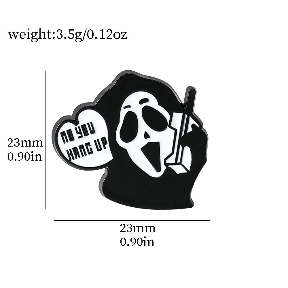 Wholesale  5pcs Scream Series  Metal Brooch