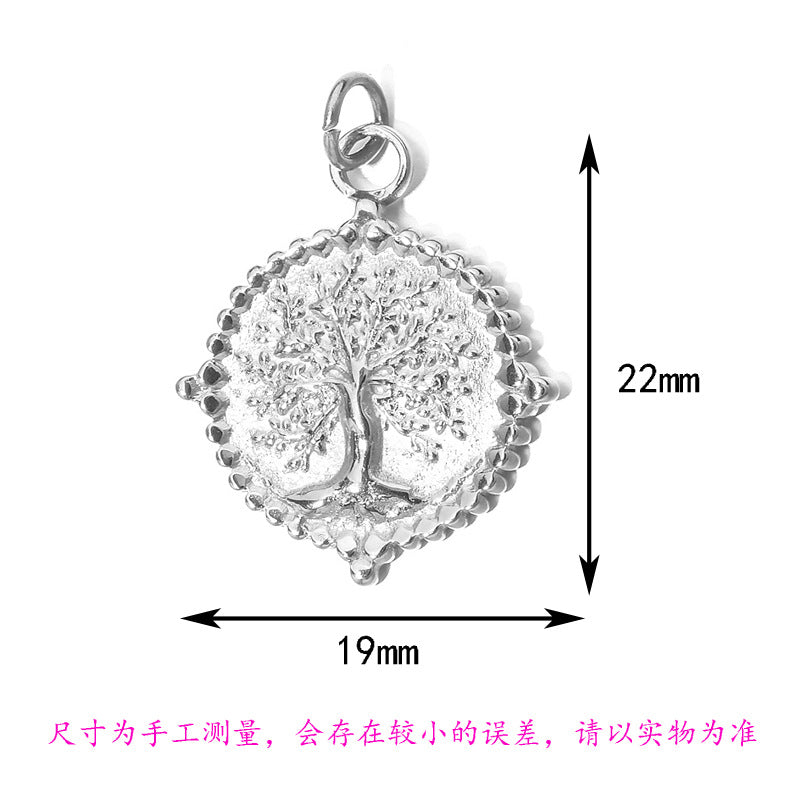 Wholesale Stainless Steel Color-Preserving DIY Heart  Charms