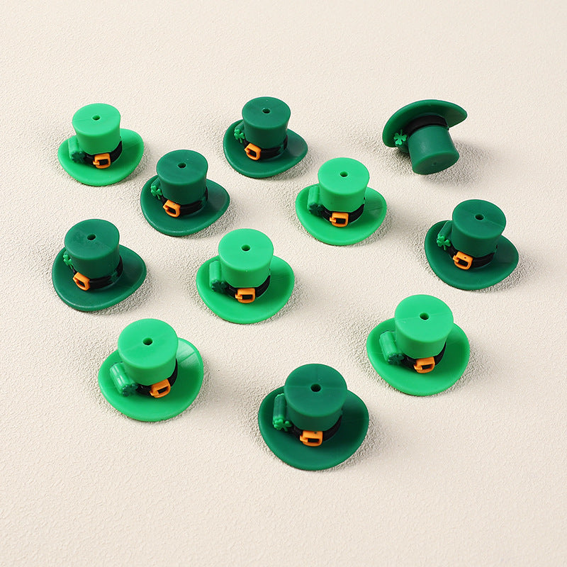 Wholesale 20pcs St. Patrick's Day Silicone 3D Focal Beads DIY Beaded Accessories ACC-BDS-RongFa049