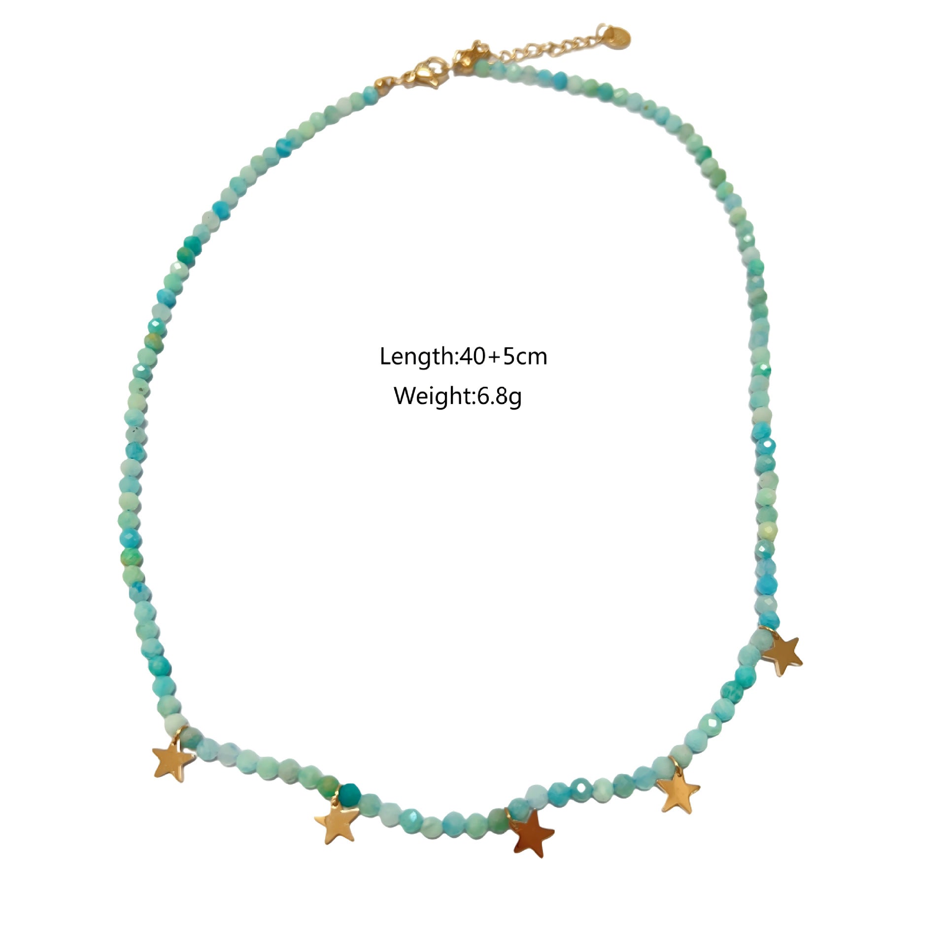 Wholesale Stainless steel exquisite Tianhe stone earrings natural stone Tianhe stone necklace