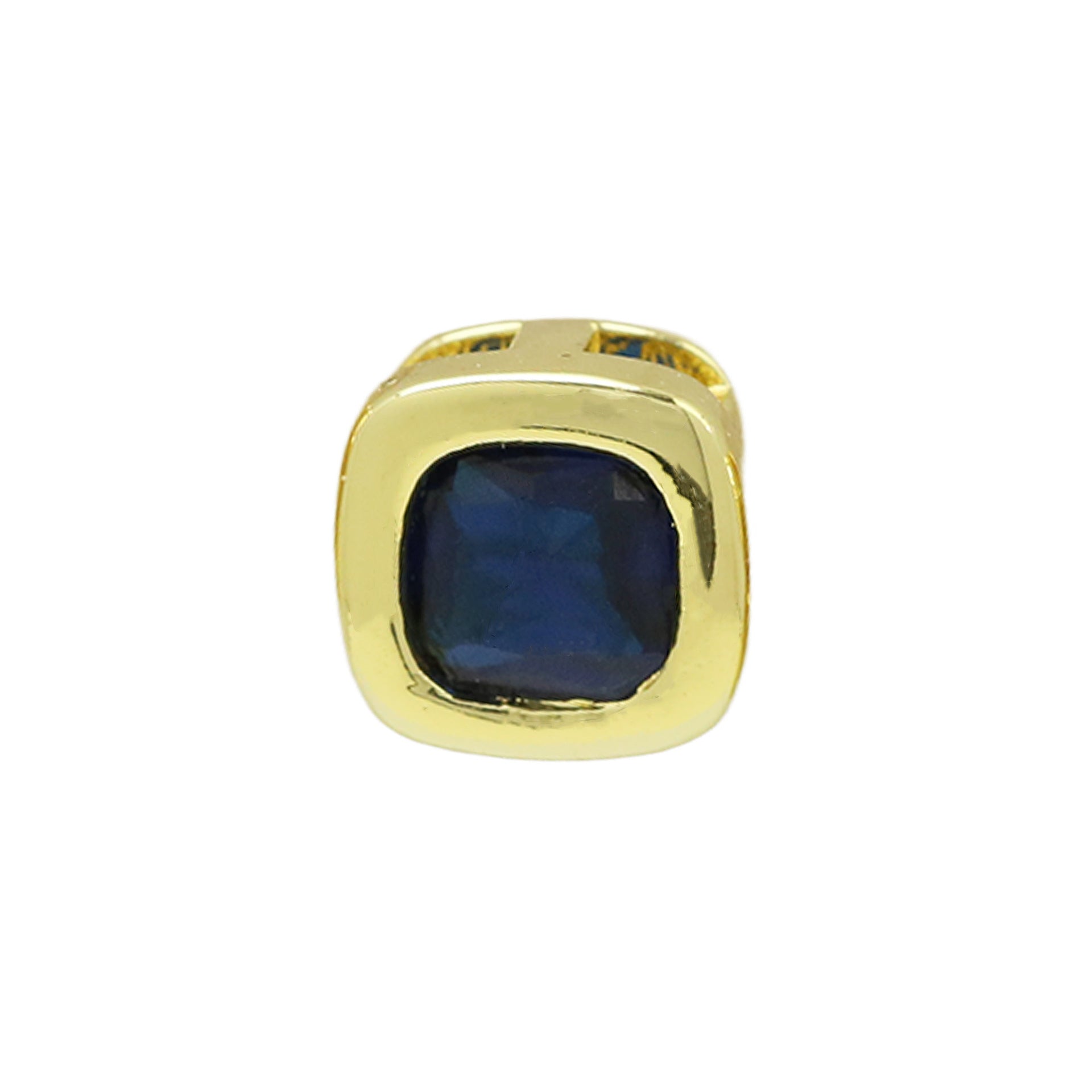 Wholesale Colorful geometric square December birthstone zircon pendant necklace