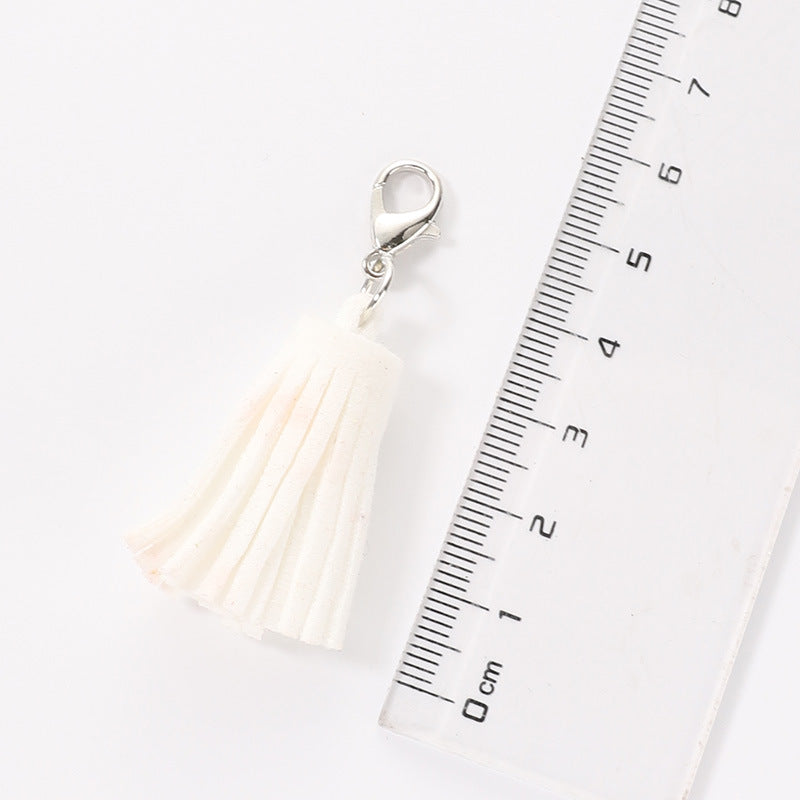 Wholesale Velvet Macaron Tassel Keychain Bags and Pendants ACC-KC-HuiMei008