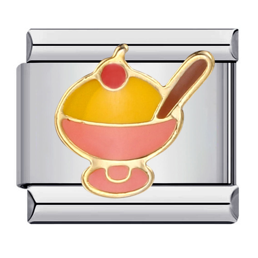 Wholesale Italian Charm Bracelet 9mm DIY Welded Oil-Drip Cartoon  Creative Stainless Steel Composable Bracelet