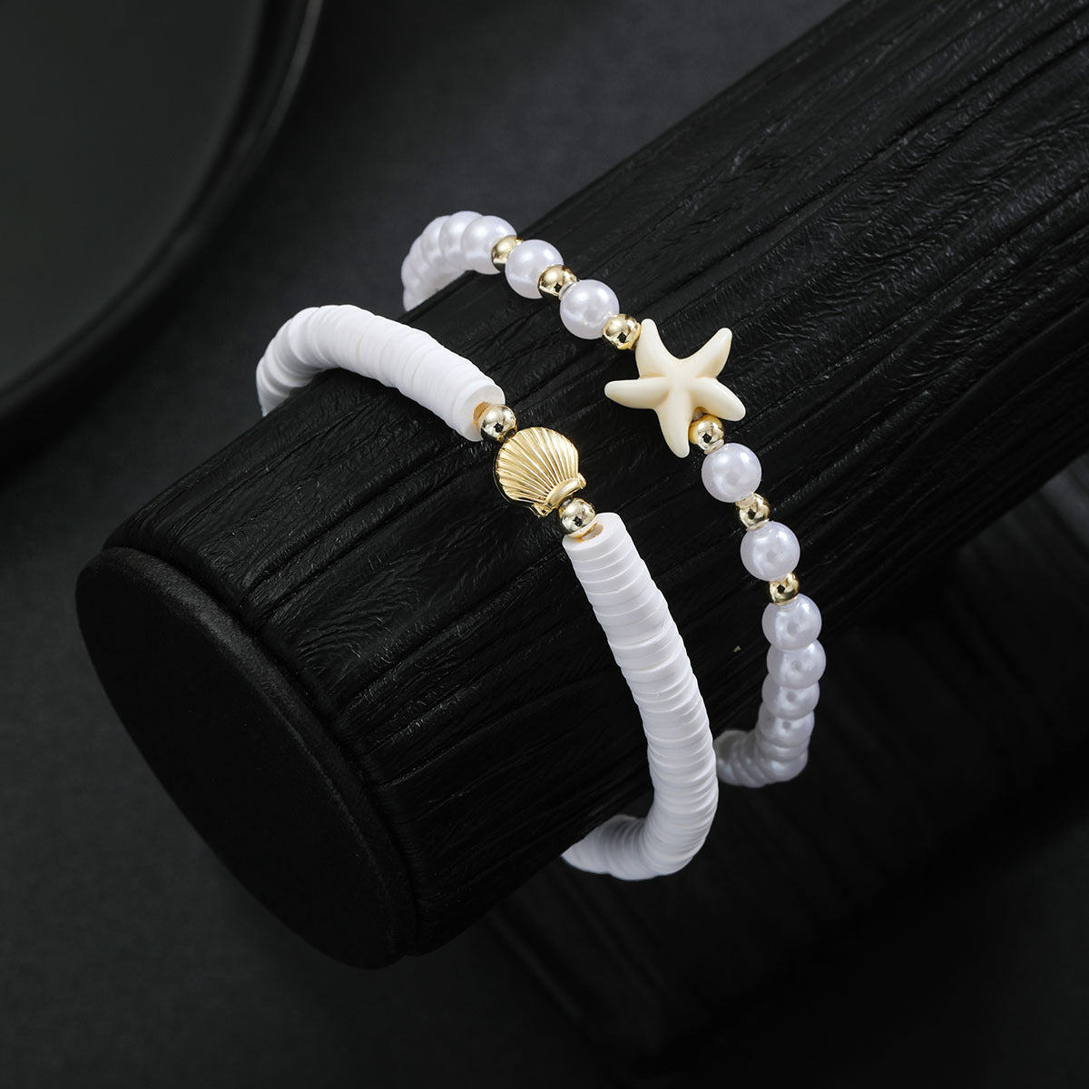 Wholesale  Bohemian Ocean Style Alloy Scallop Turquoise  Anklets