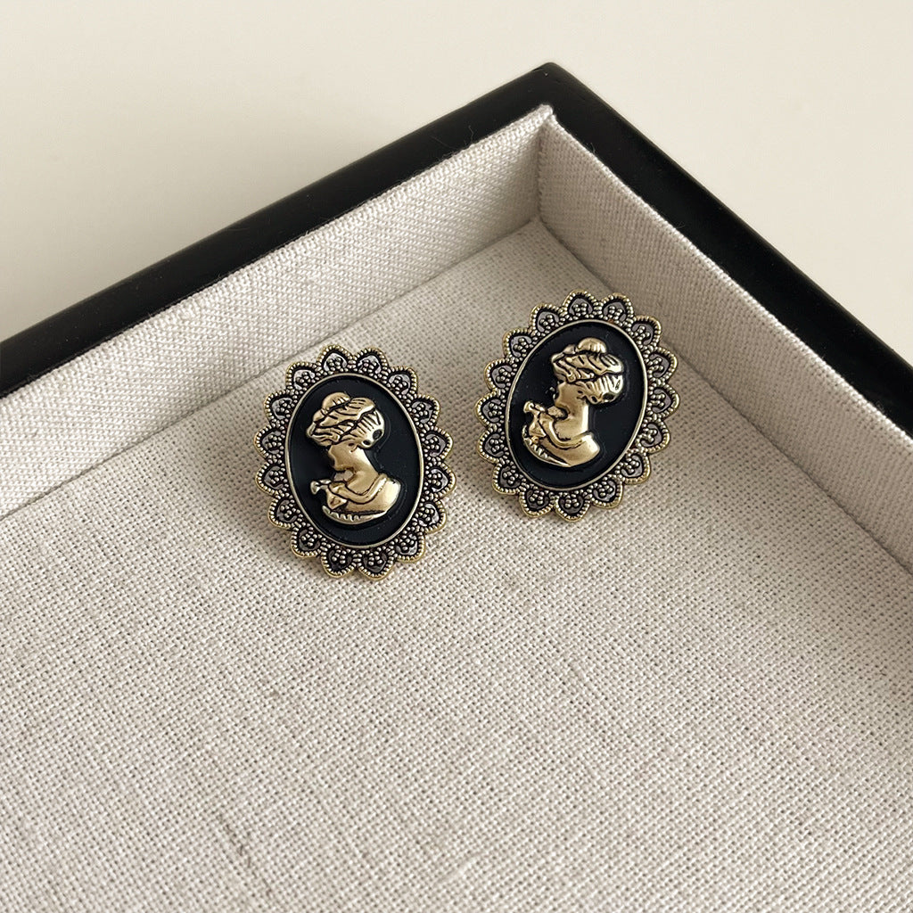 Wholesale  Black Oil Drop Earrings