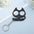 Wholesale Stainless Steel  Candy Color Cute Kitten Keychain