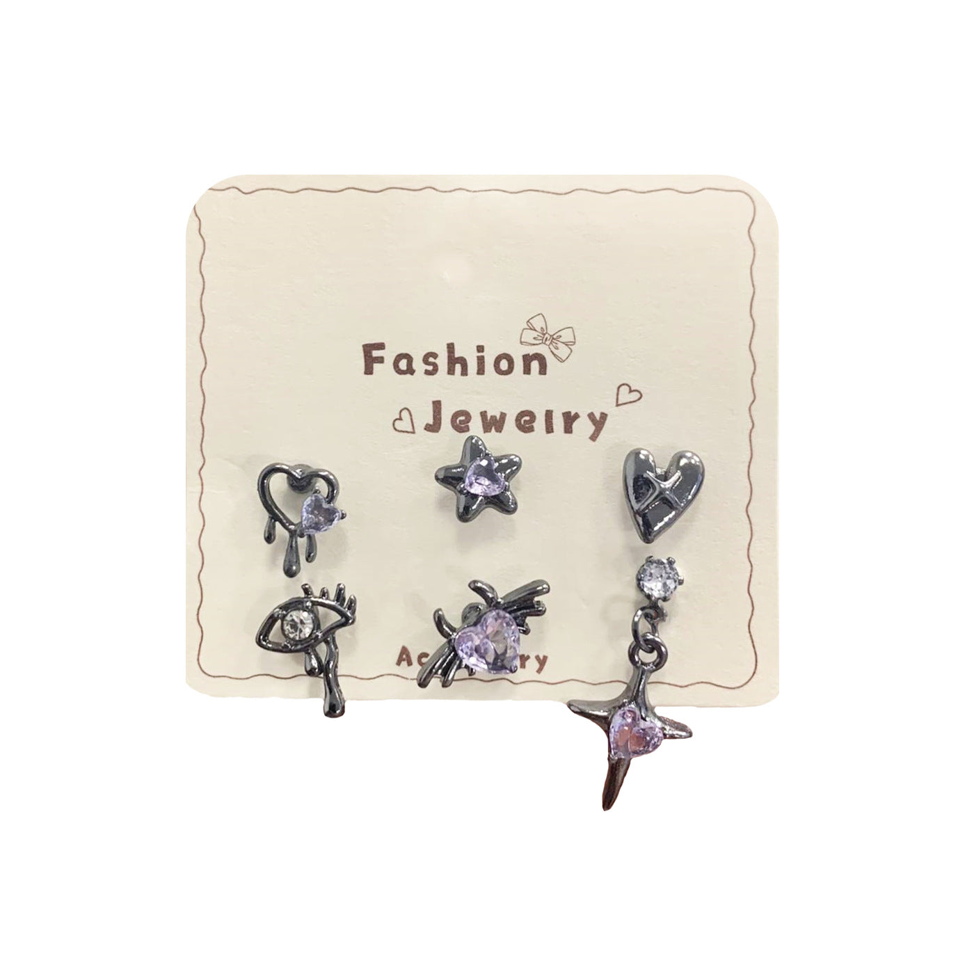 Wholesale silver needle earring design niche high-end cross earrings