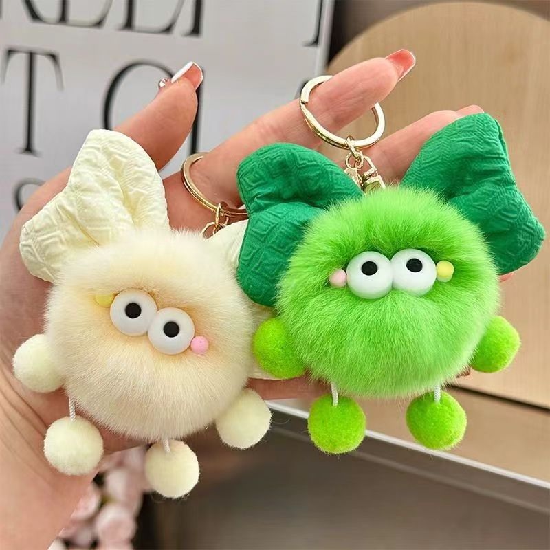 Wholesale Plush Bow Briquette Keychains ACC-KC-ChenChen005