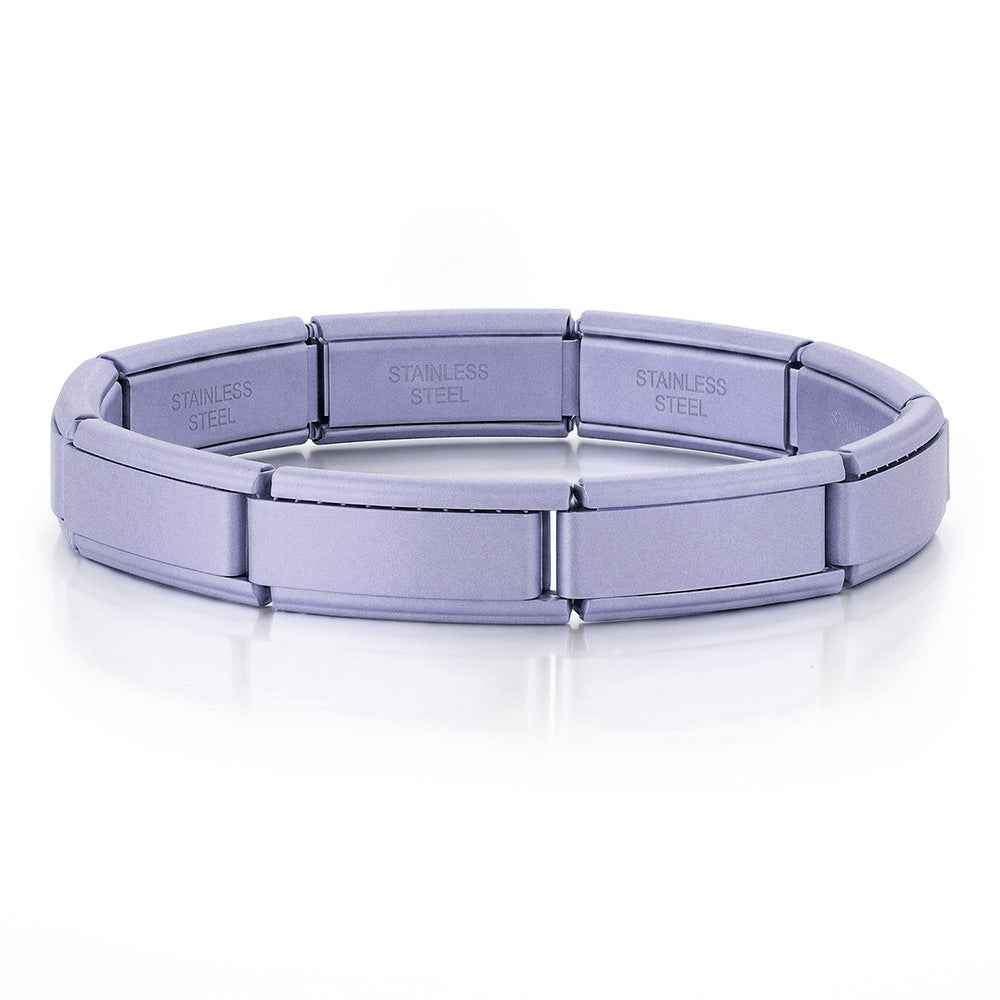 Wholesale Italian Modular Bracelet Base Chain Stainless Steel DIY Watchband Beading Craft Supply