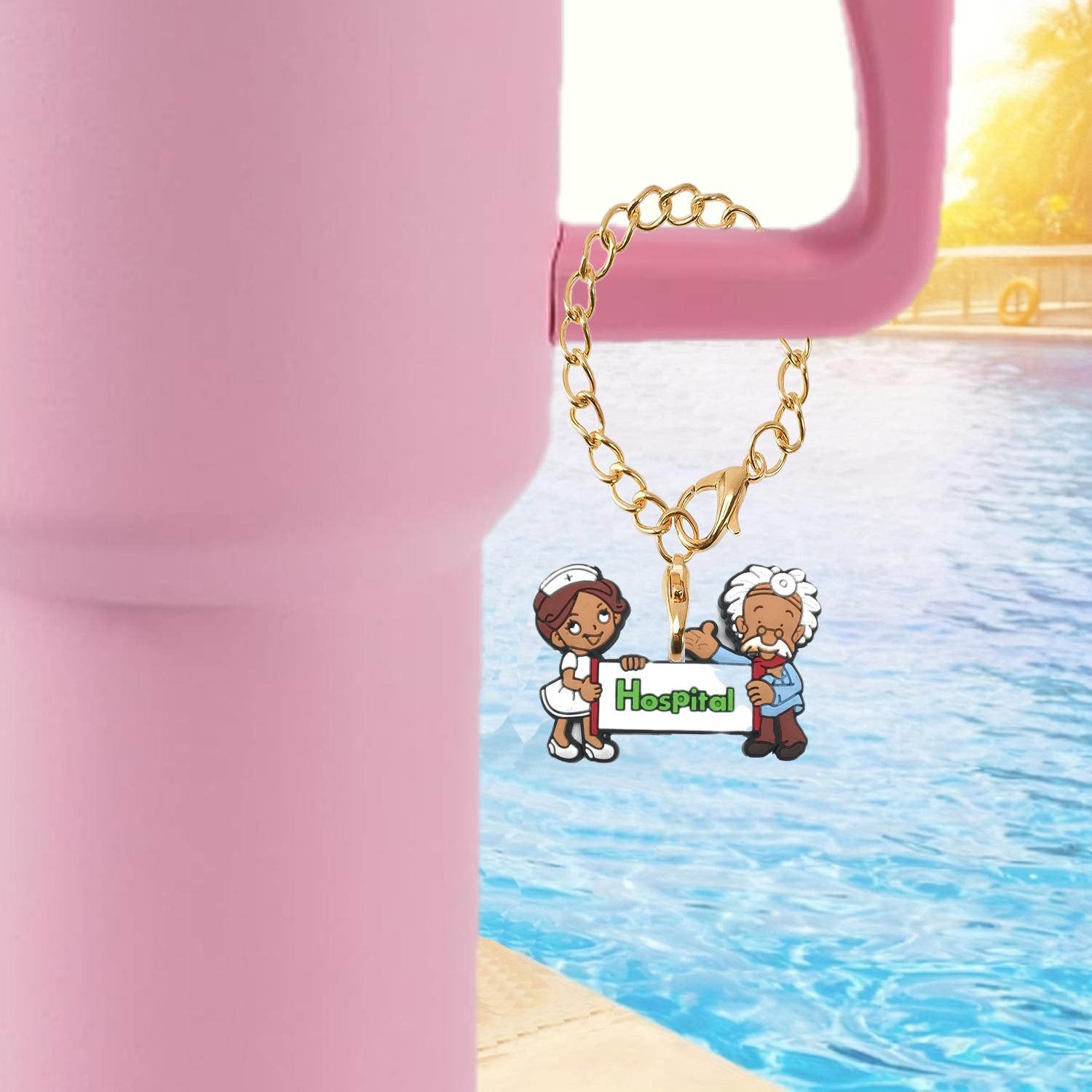 Wholesale Nurse Series Soft Rubber Hanging Chain Cup Accessories Chain ACC-CA-XieJi003