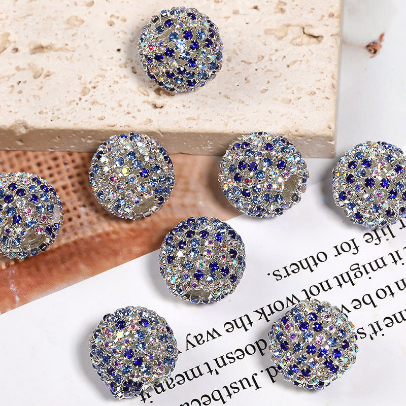 Wholesale of 5 Pieces/pack of Acrylic Colored Diamond Balls DIY Beads ACC-BDS-BLG005