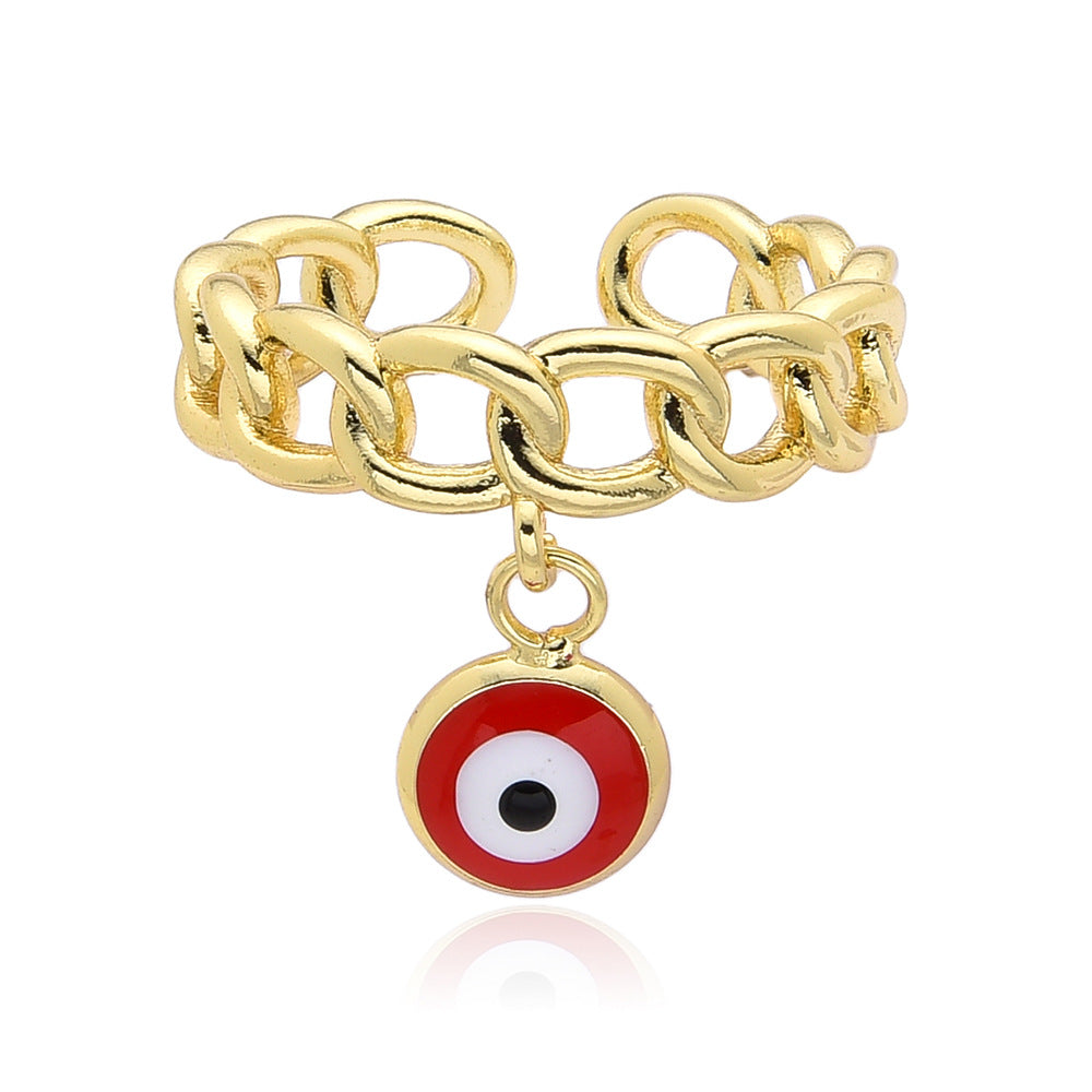 Wholesale Oil-Dripping Demon Eye Ring