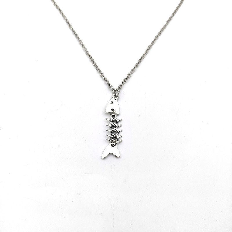 Wholesale Fish Bone Fishbone Necklace suit