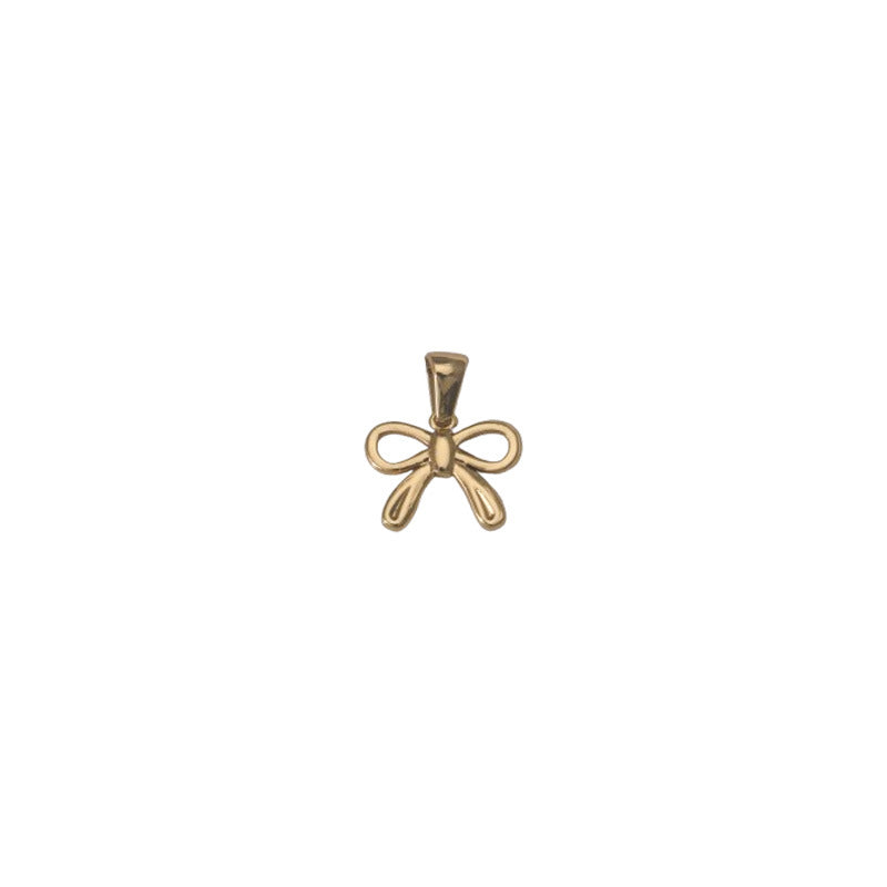 Wholesale Stainless Steel Bow Gold Pendant