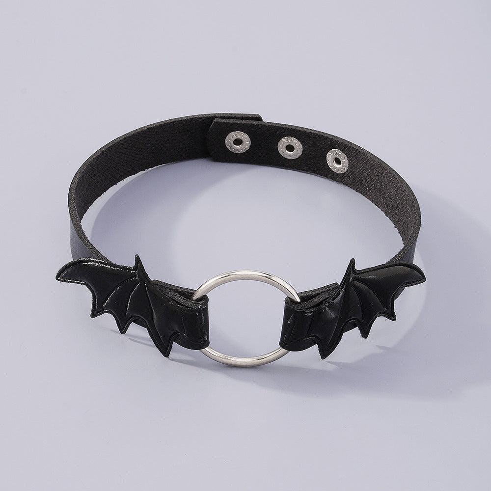 Wholesale  Gothic Punk Vampire Necklace Love Wings choker Necklace