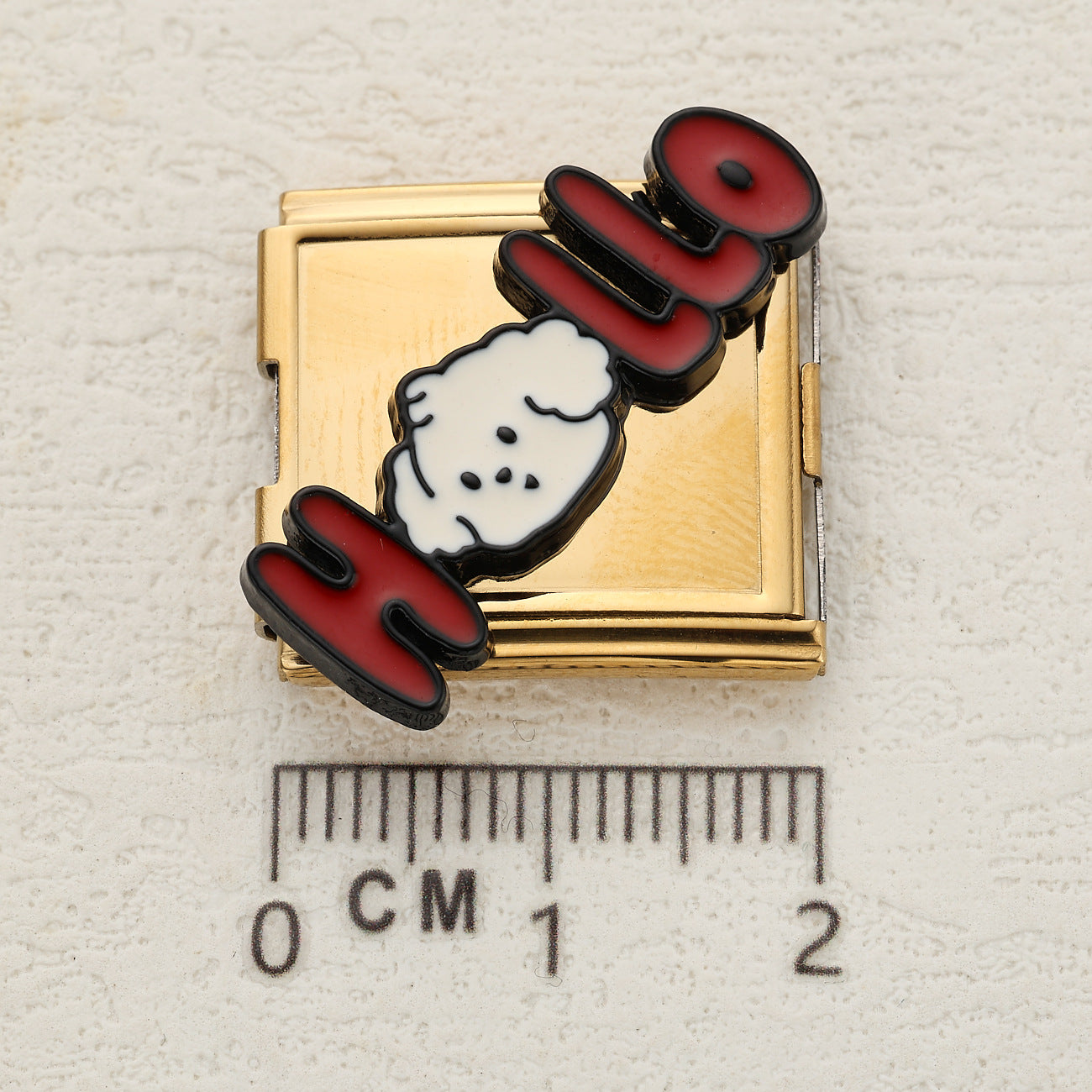 Wholesale Italian Charm Bracelet 20mm DIY Splicing Cute Cartoon Letters Stainless Steel Composable Bracelet