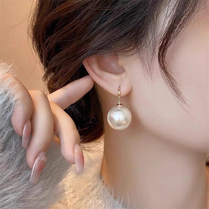 Wholesale Large Pearl Sterling Silver Earrings