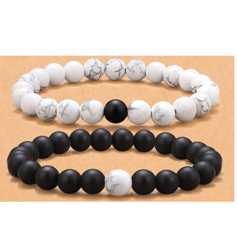 Wholesale  8mm natural stone bracelet elastic beaded   bracelet