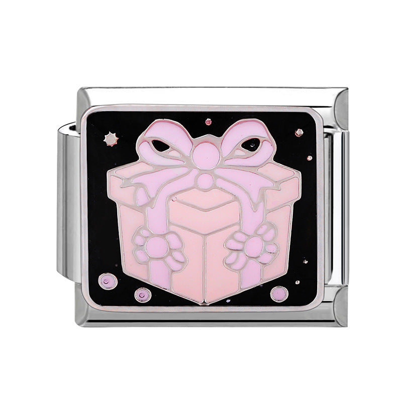 Wholesale Italian Charm Bracelet 9mm DIY Splicing Valentine' s Day Stainless Steel Composable Bracelet