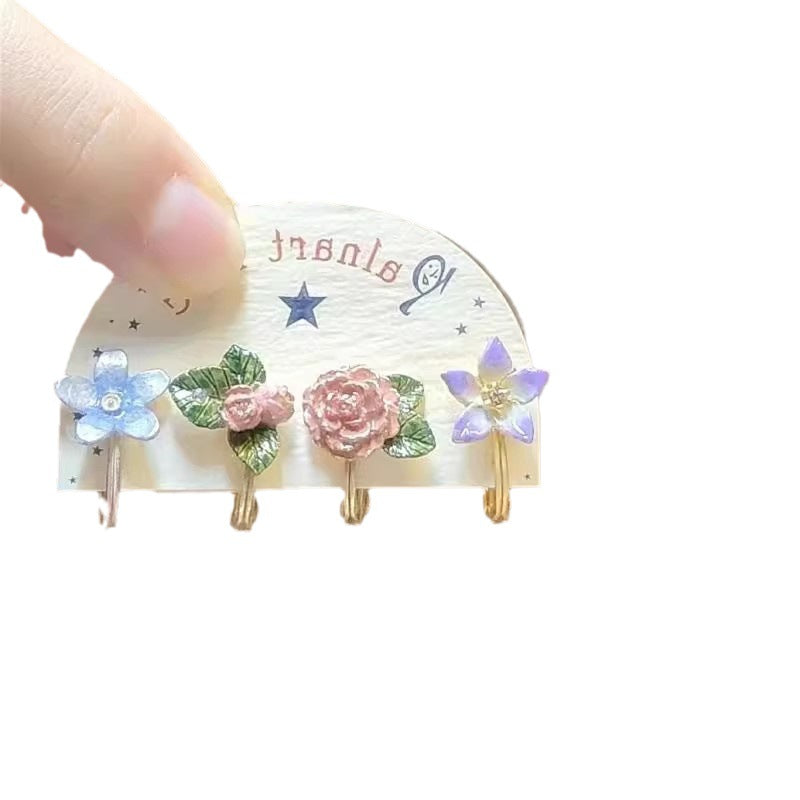 Wholesale  flower small ear clip  earrings