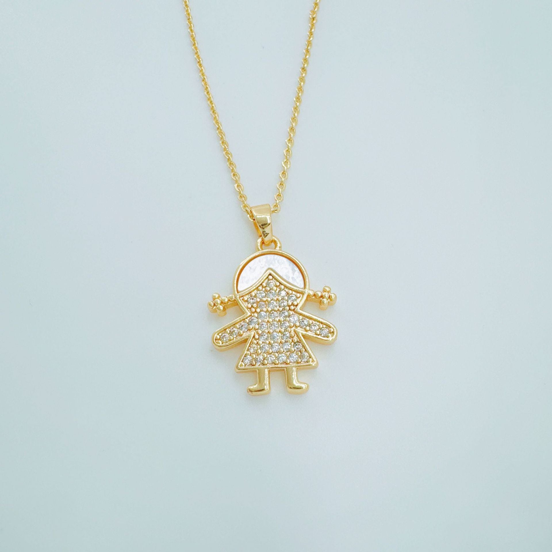 Wholesale Mother-of-Pearl Heart Sun Pendant Necklace - Casual Fashion Jewelry Accessory
