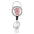 Wholesale Floral Alloy  Retractable Rotating Badge Keychain