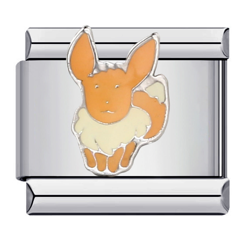 Wholesale Italian Charm Bracelet 9mm DIY Splicing Removable Oil Drop Animal Stainless Steel Composable Bracelet