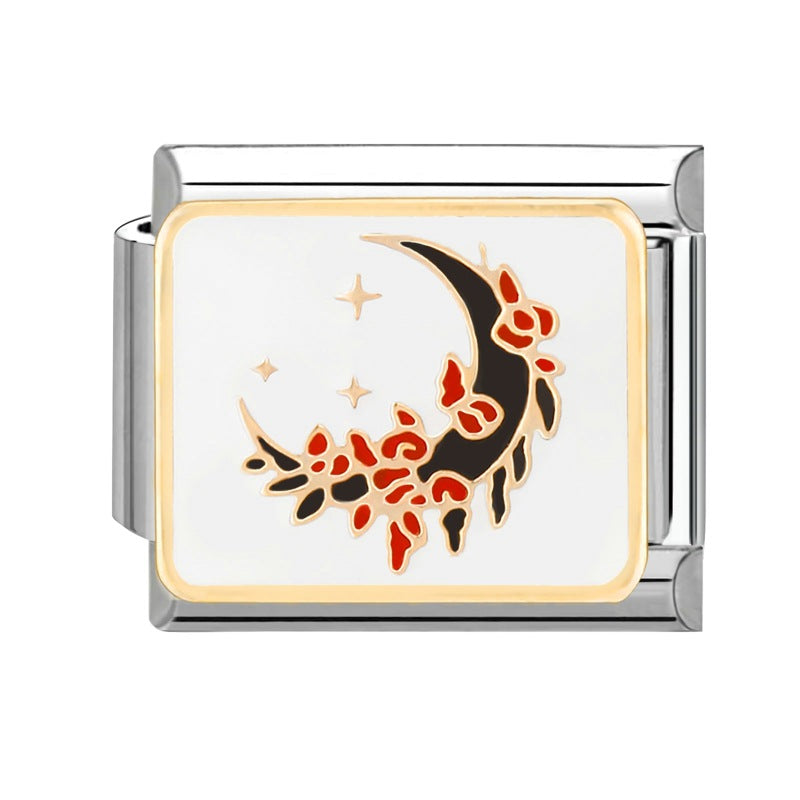 Wholesale  Italian Modular Bracelet 9mm DIY Splicing Removable Stainless Steel Combinable Bracelet