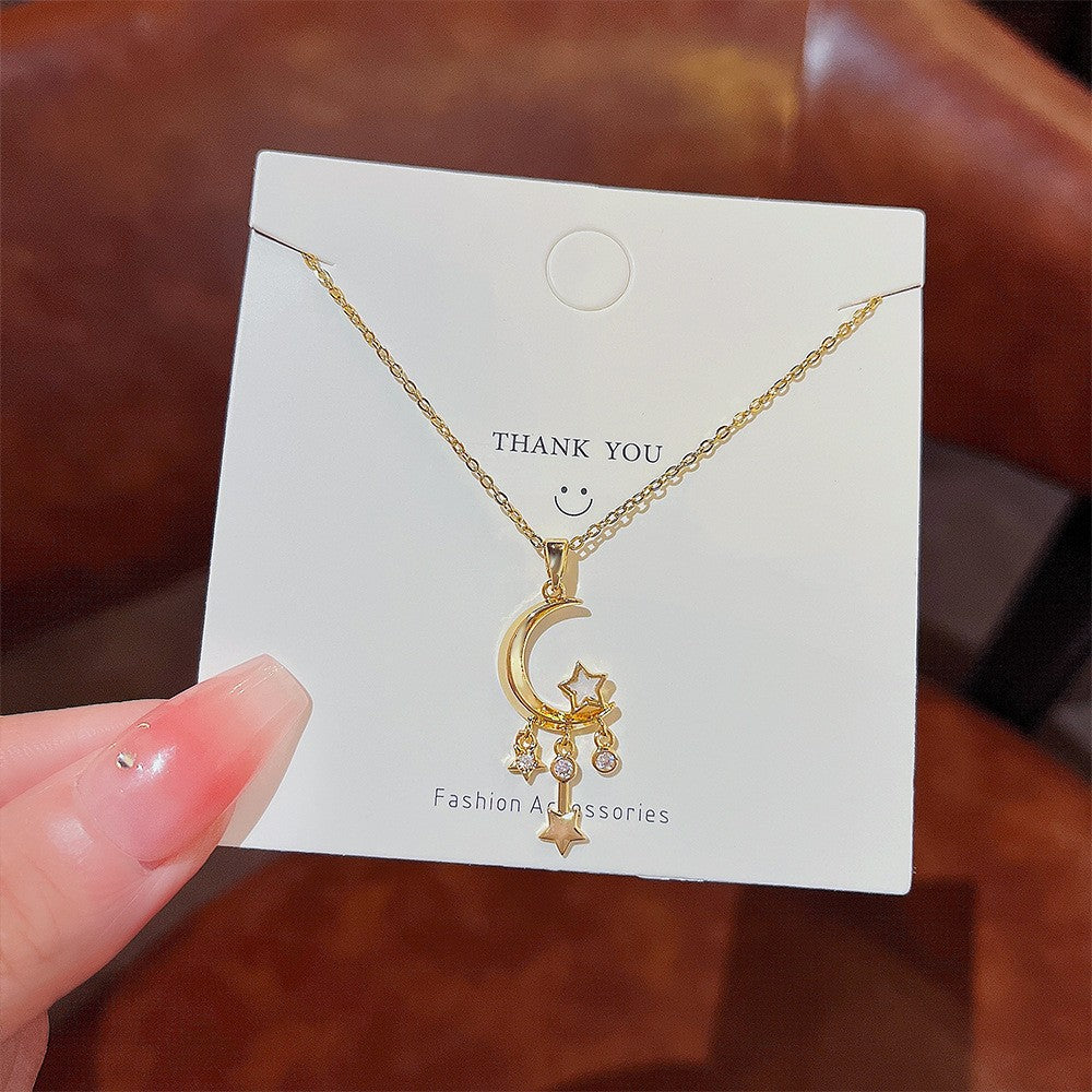 Wholesale Titanium Steel Non-fading Necklace Clavicle Chain Choker Necklace ACC-NE-Xiyue001