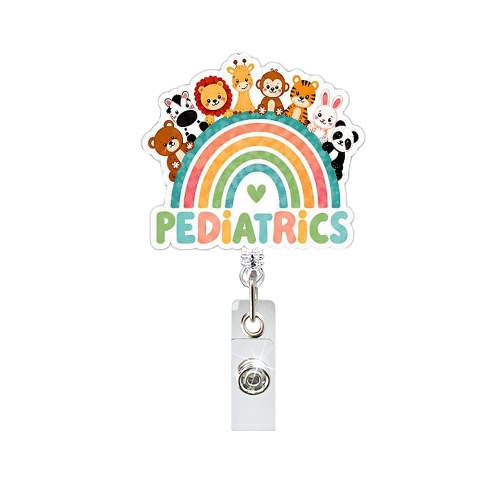 Wholesale Animal Pattern ABS Retractable Badge Reel 65cm ID Card Holder Boutique Resale