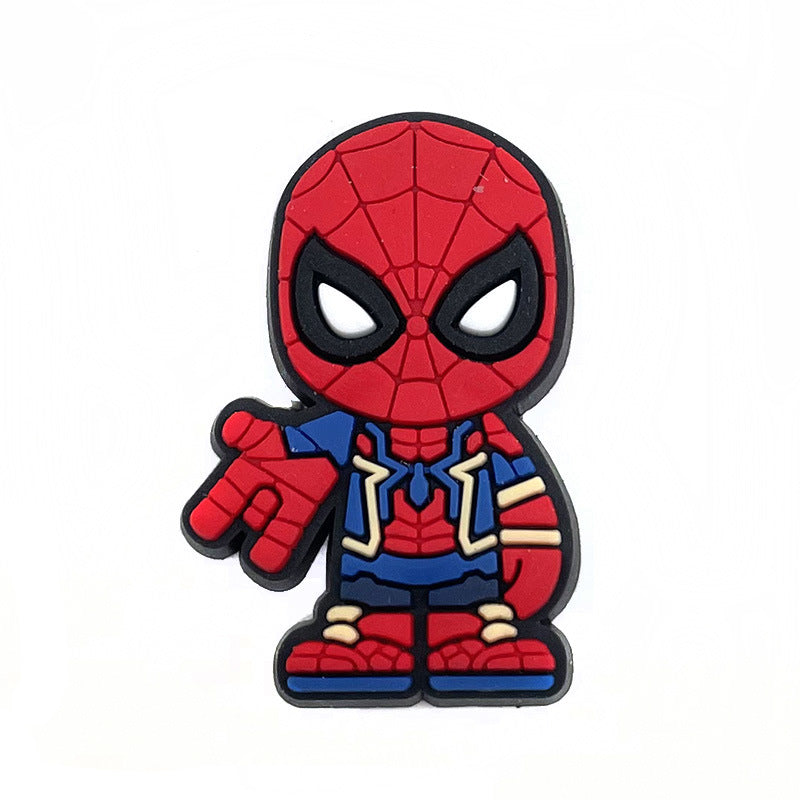 Wholesale 10pcs Soft rubber superhero cartoon Charms