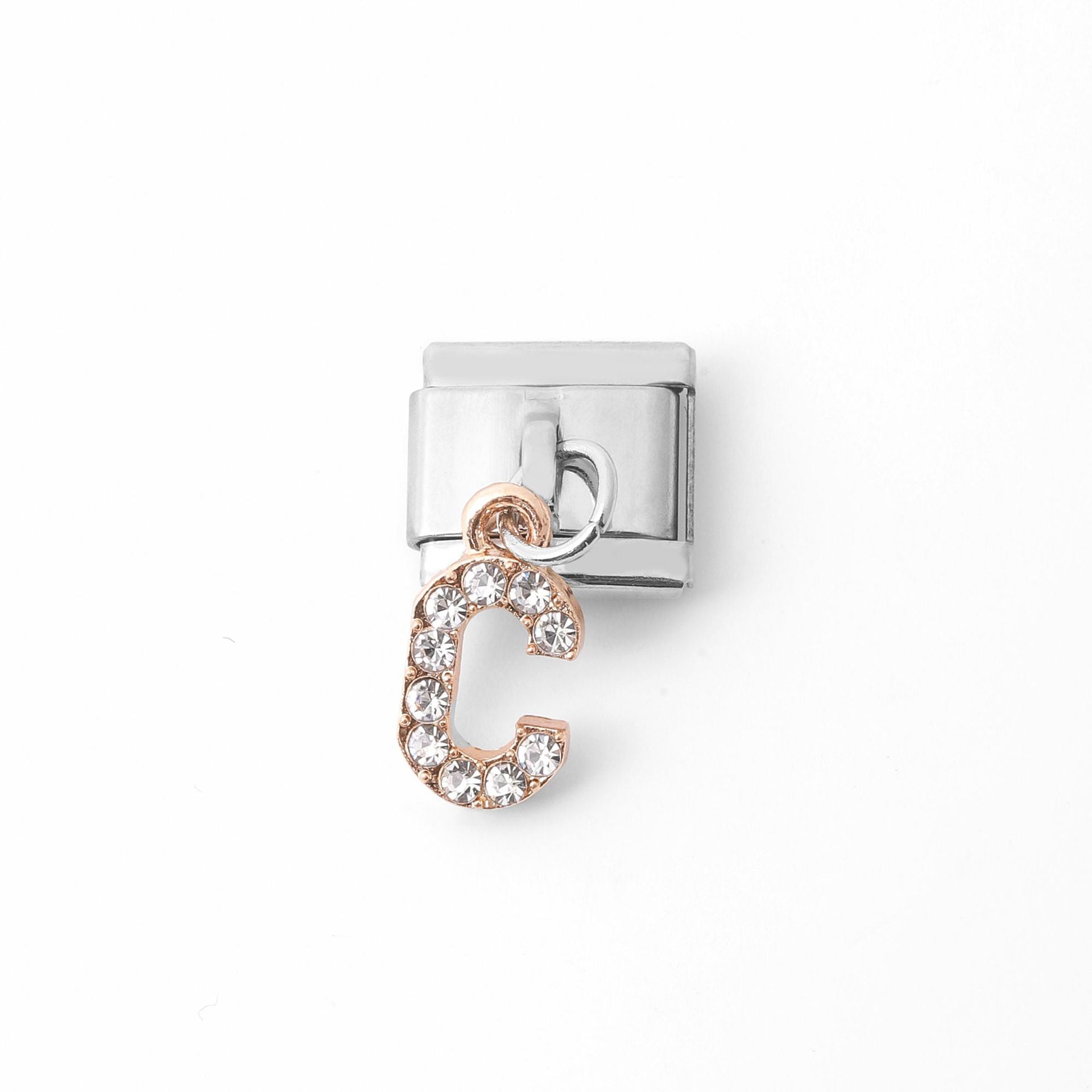 Wholesale 2pcs Italian Charm Bracelet 9mm DIY Spliced Removable Stainless Steel Letters Composable Bracelet ACC-BT-XY027