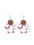 Wholesale  Butterfly Printing Acrylic Earrings