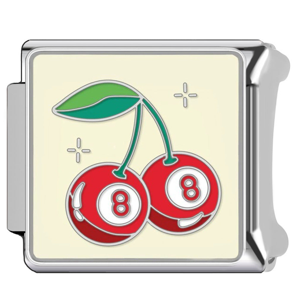 Wholesale Italian Charm Bracelet 9mm DIY Cherry Cute   Creative Stainless Steel Composable Bracelet