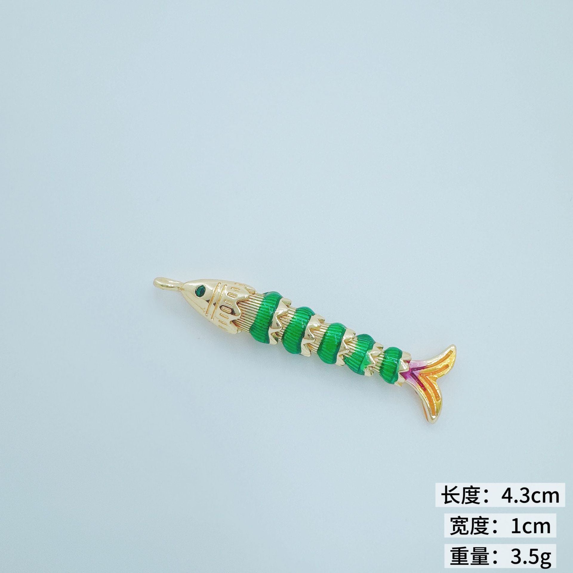 Wholesale Copper Gold-Plated Goldfish Koi Pendant Necklace Marine Life Theme Jewelry Accessory for Boutique Resale
