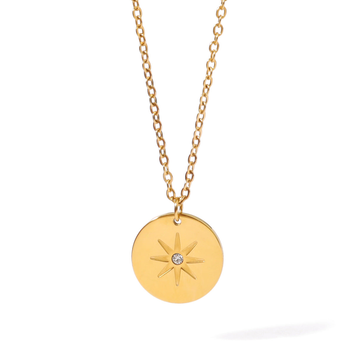 Wholesale Sun Star Necklace Titanium Steel Necklace ACC-NE-Mingl002