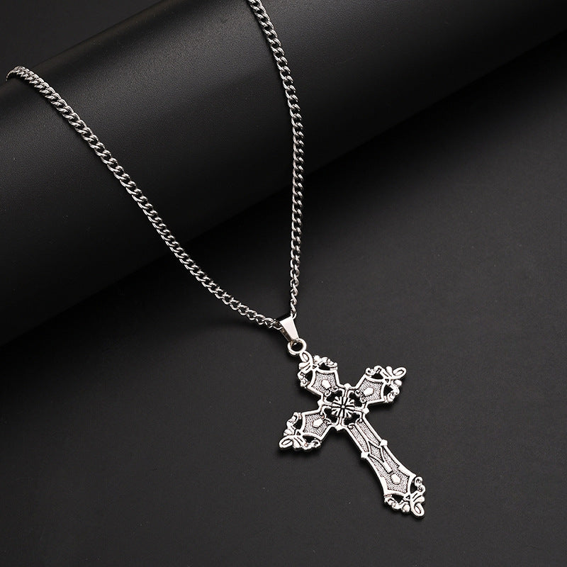 Wholesale hip-hop necklace jewelry personality disco alloy pendant sweater chain