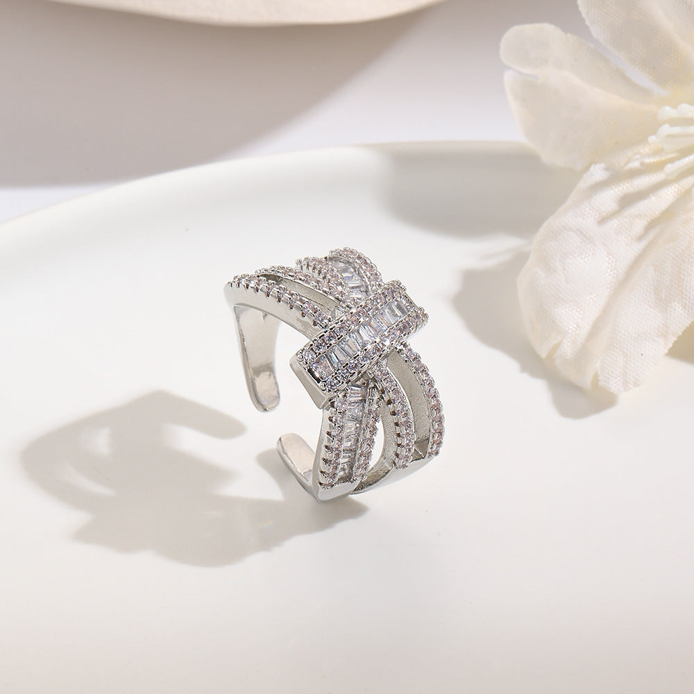 Wholesale 18k color-preserving copper-plated open ring