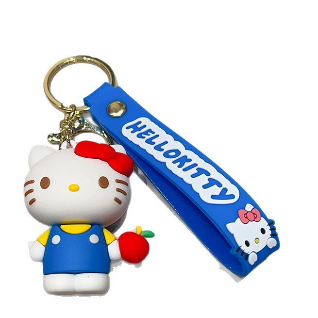 Wholesale Cartoon Cat Keychain Decorative Bag Charm Car Key Accessory Gift for Couples