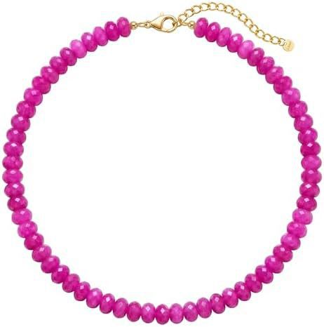 Wholesale Layered Rainbow Beaded Necklace with Natural Stone Pendant - Beach Fashion Accessory for Women