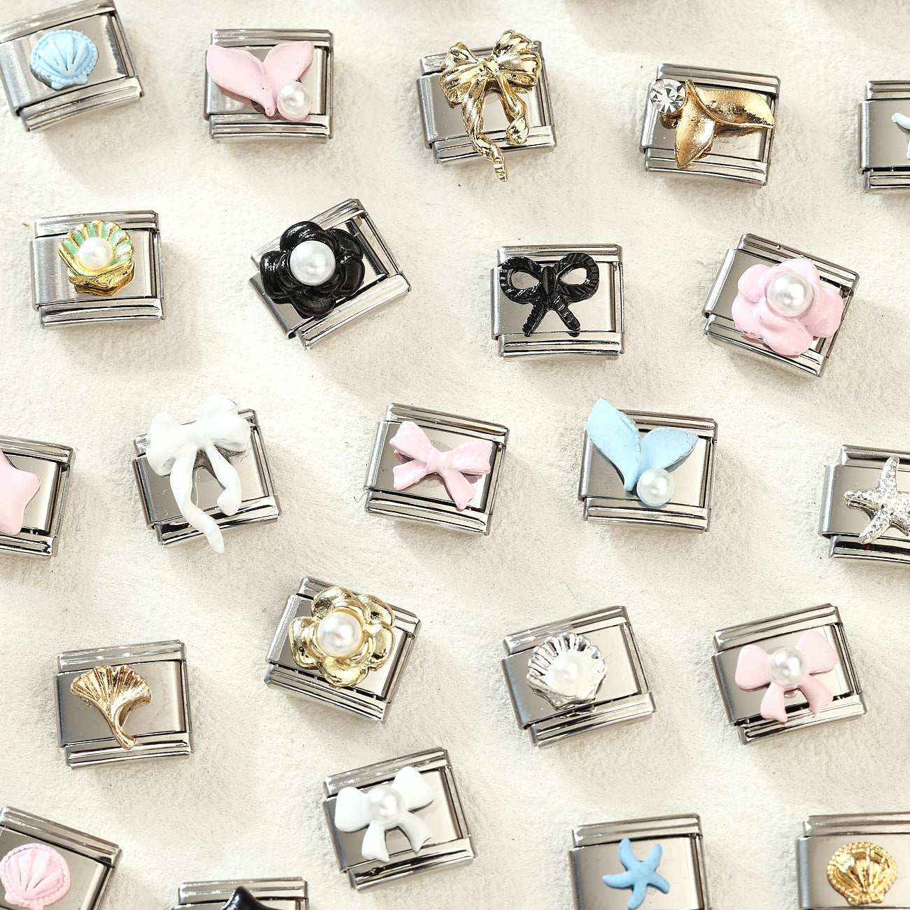 Wholesale Stainless Steel Bow Tie Starfish Shell Charms – Trendy DIY Craft Supply for Jewelry Making