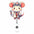 Wholesale Cute Cartoon Acrylic Retractable Clip Badge Keychain