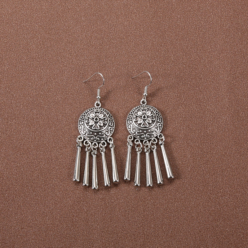 Wholesale Retro Tassel Long Earrings Ethnic Style Earrings ACC-ES-Gumi007