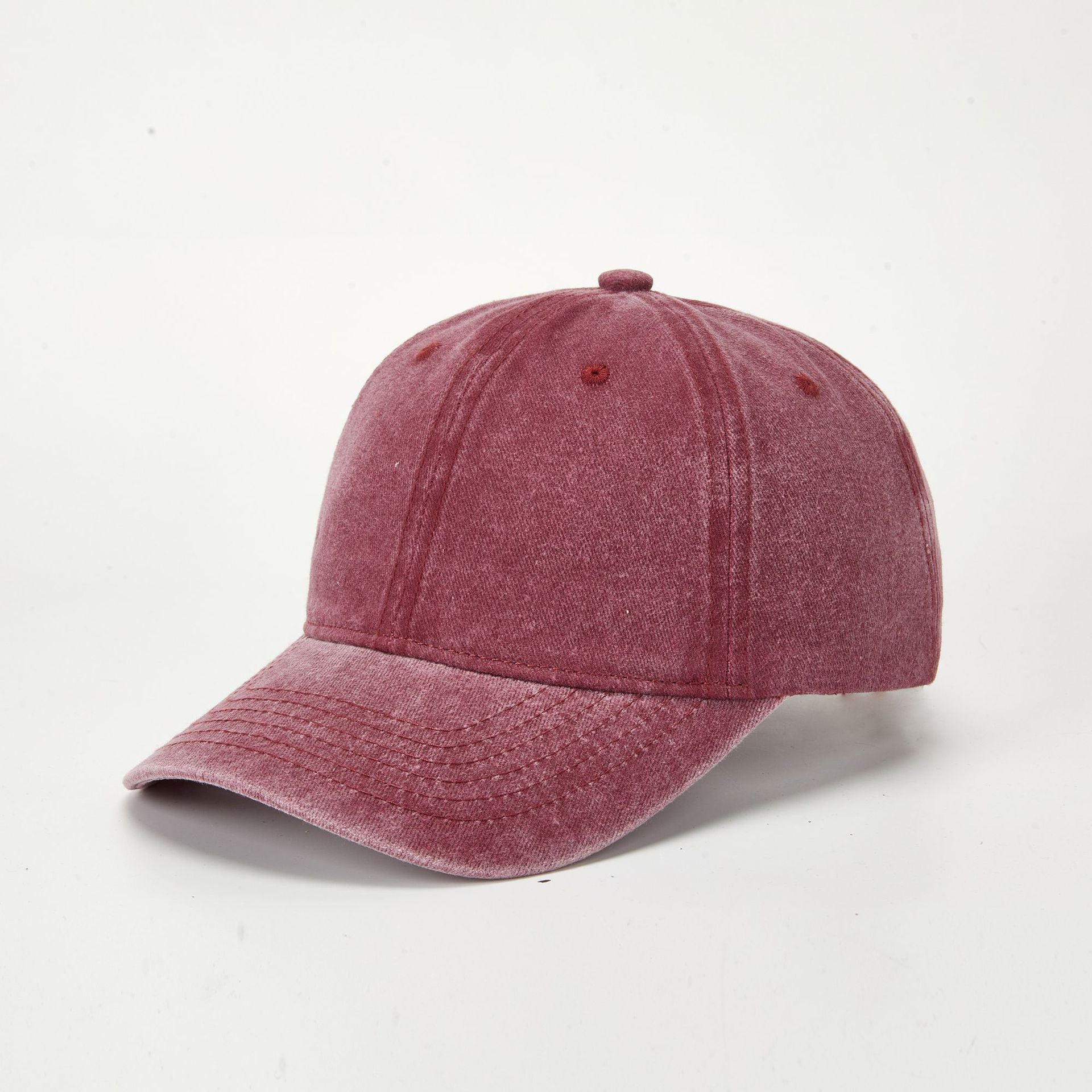 Wholesale Retro Washed Baseball Cap Women S Solid Color Adjustable Distressed Cap Fashion Accessory