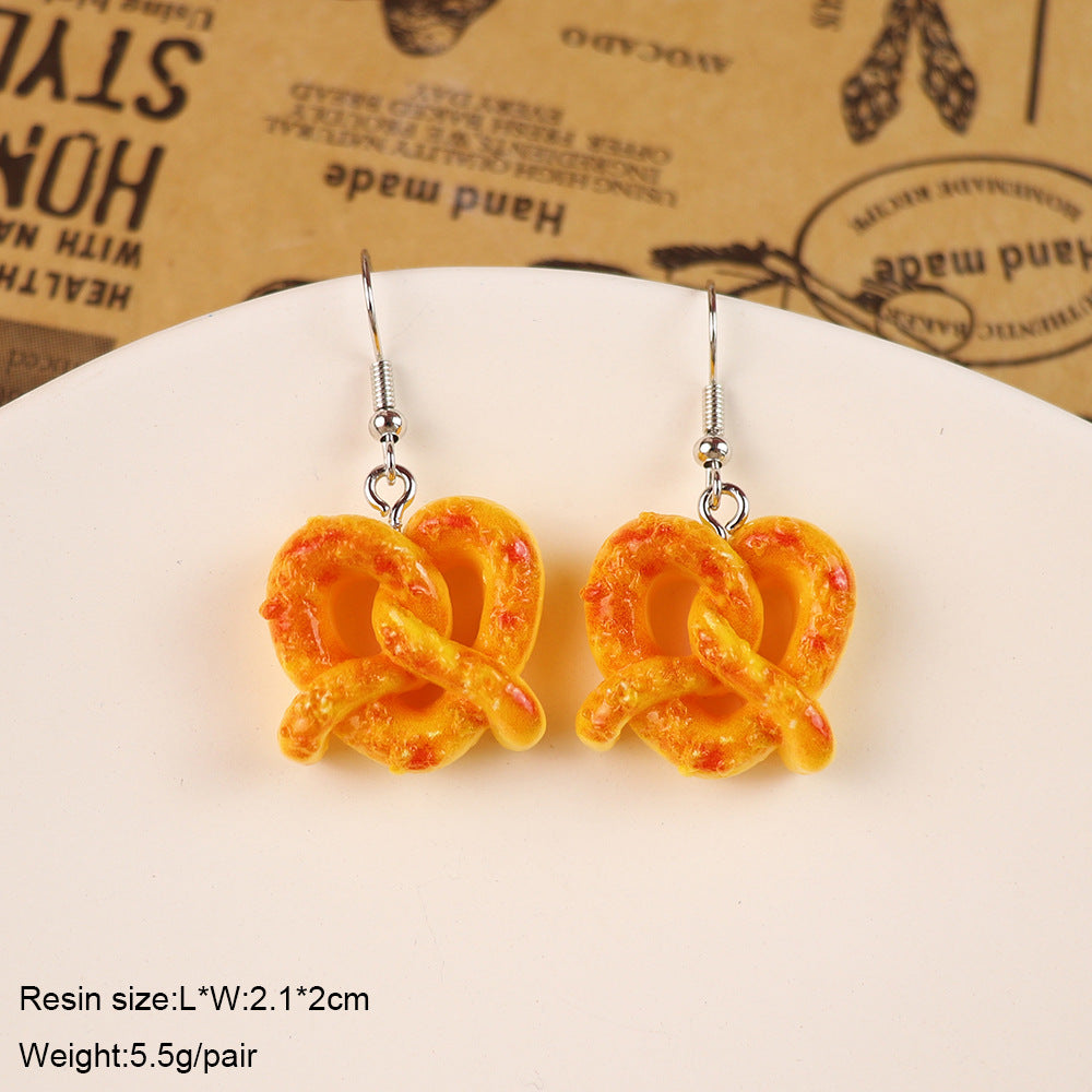 Wholesale  Fun Food and Cake Donut Earrings