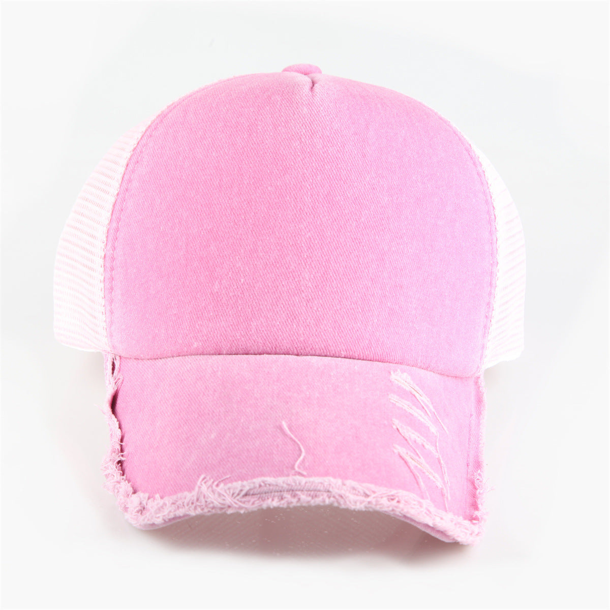 Wholesale  Five Pieces Washed Solid Color Light Plate Baseball Cap
