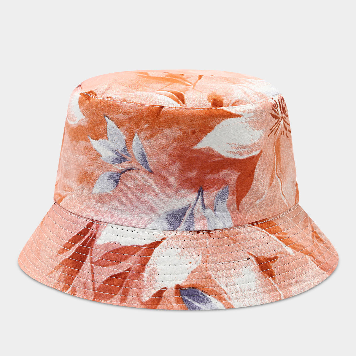 Wholesale Double-Sided Fisherman Hat  Flower Pattern Basin Hat