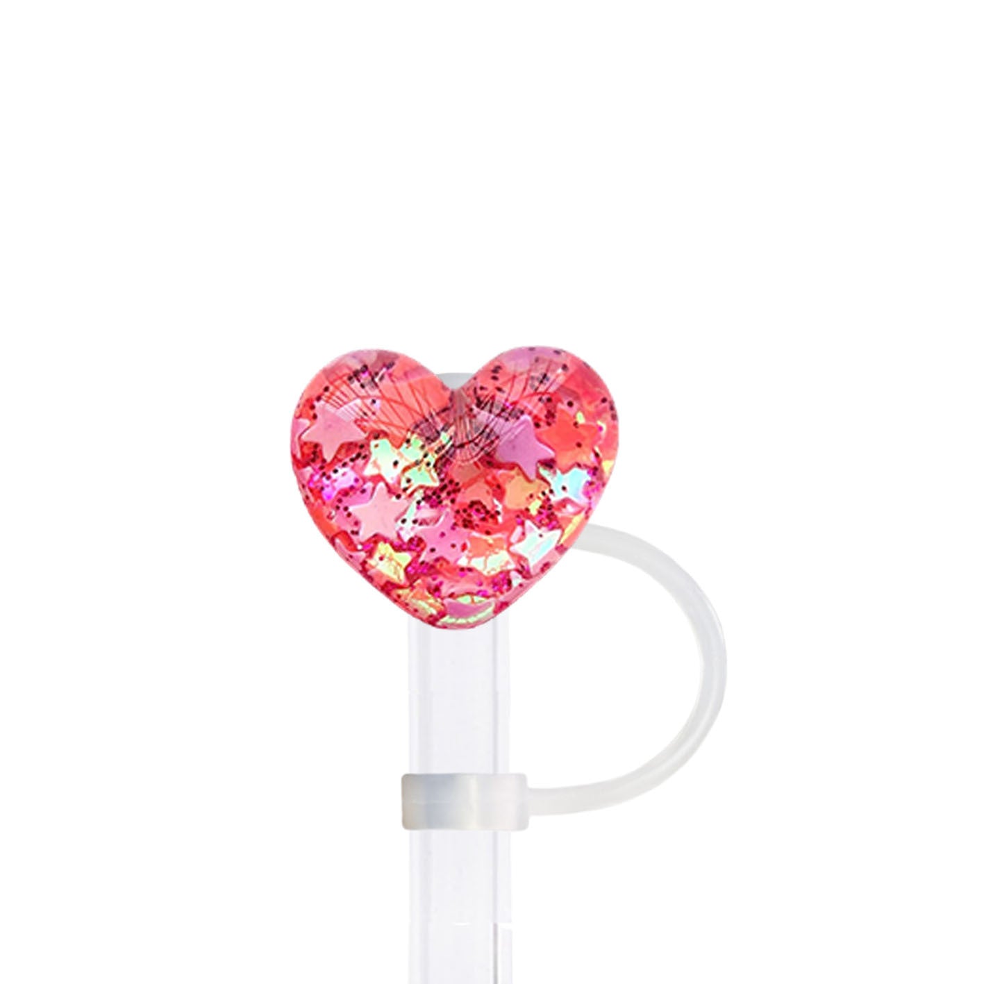 Wholesale 10pcs Five-pointed star sequins Straw Cover Straw Tube Cap