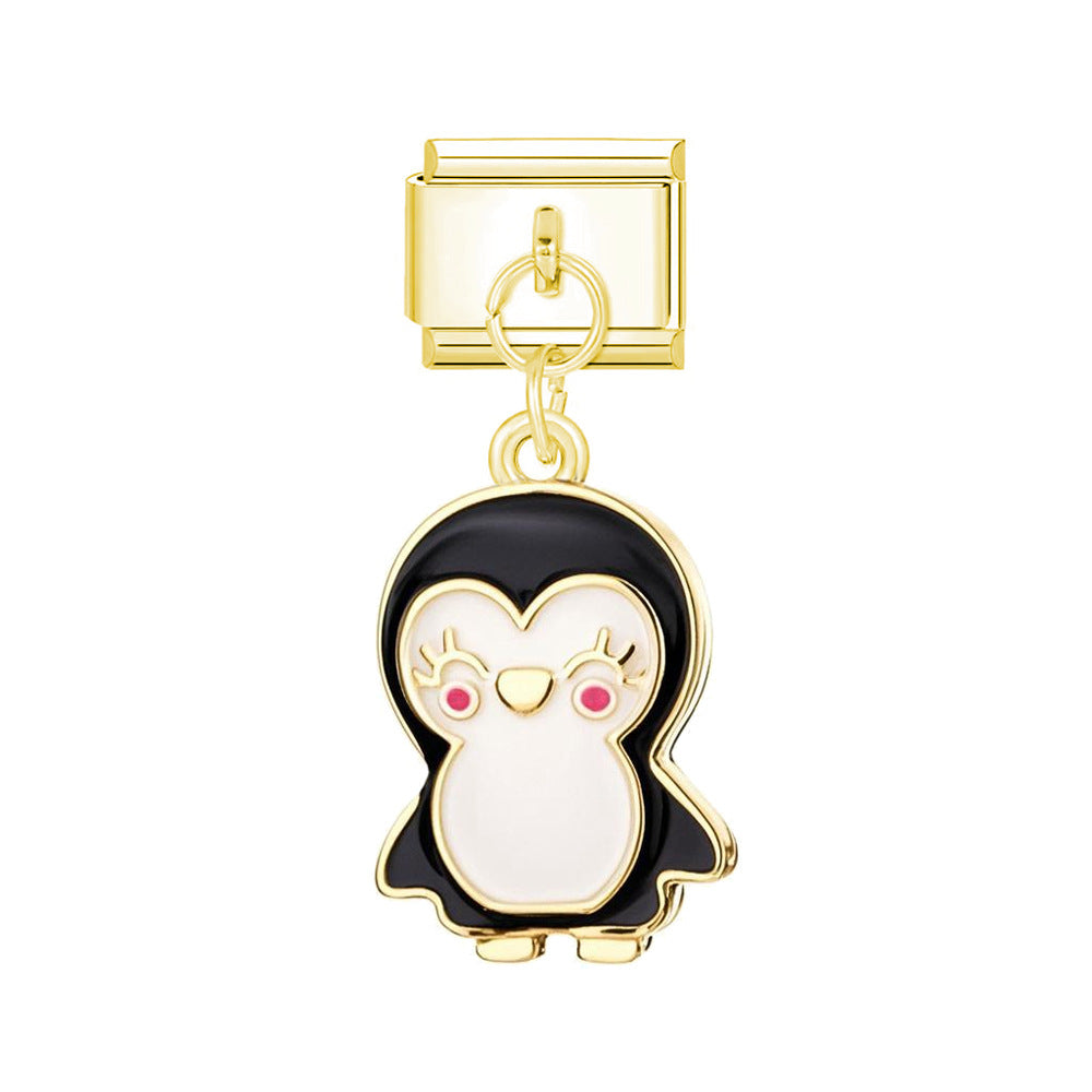 Wholesale  Italian Charm Bracelet 9mm DIY Animal Series   Creative Stainless Steel Composable Bracelet